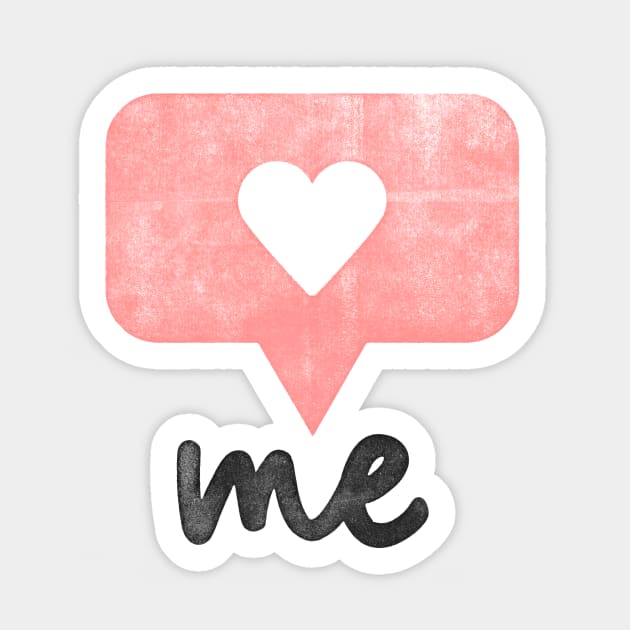 I Heart Me Sticker by MotivatedType